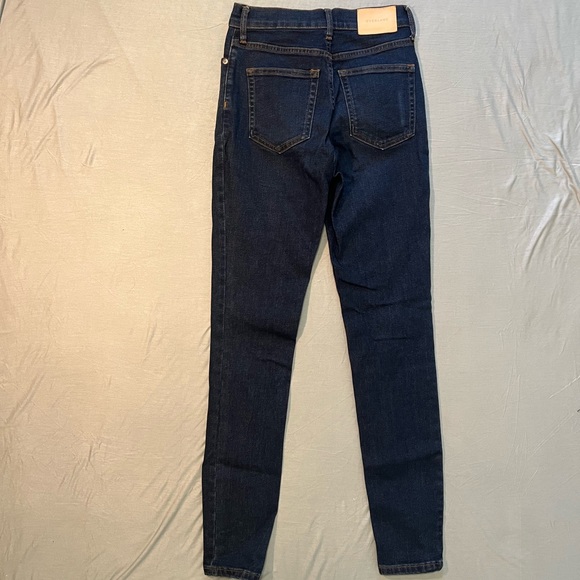 Everlane High Rise Skinny Ankle Jeans Dark Wash Size 24 Womens - Picture 2 of 4
